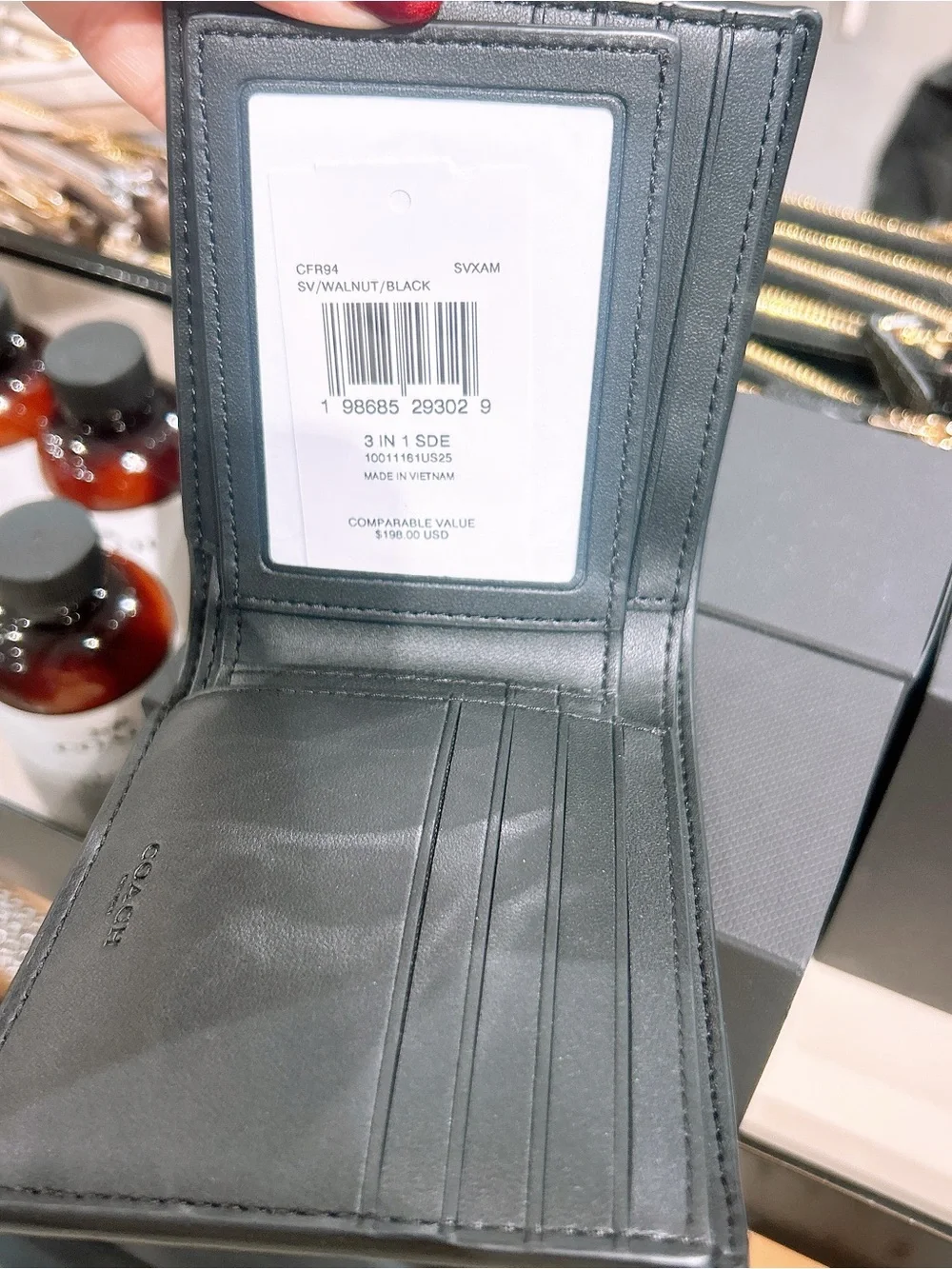 Coach bifold wallet